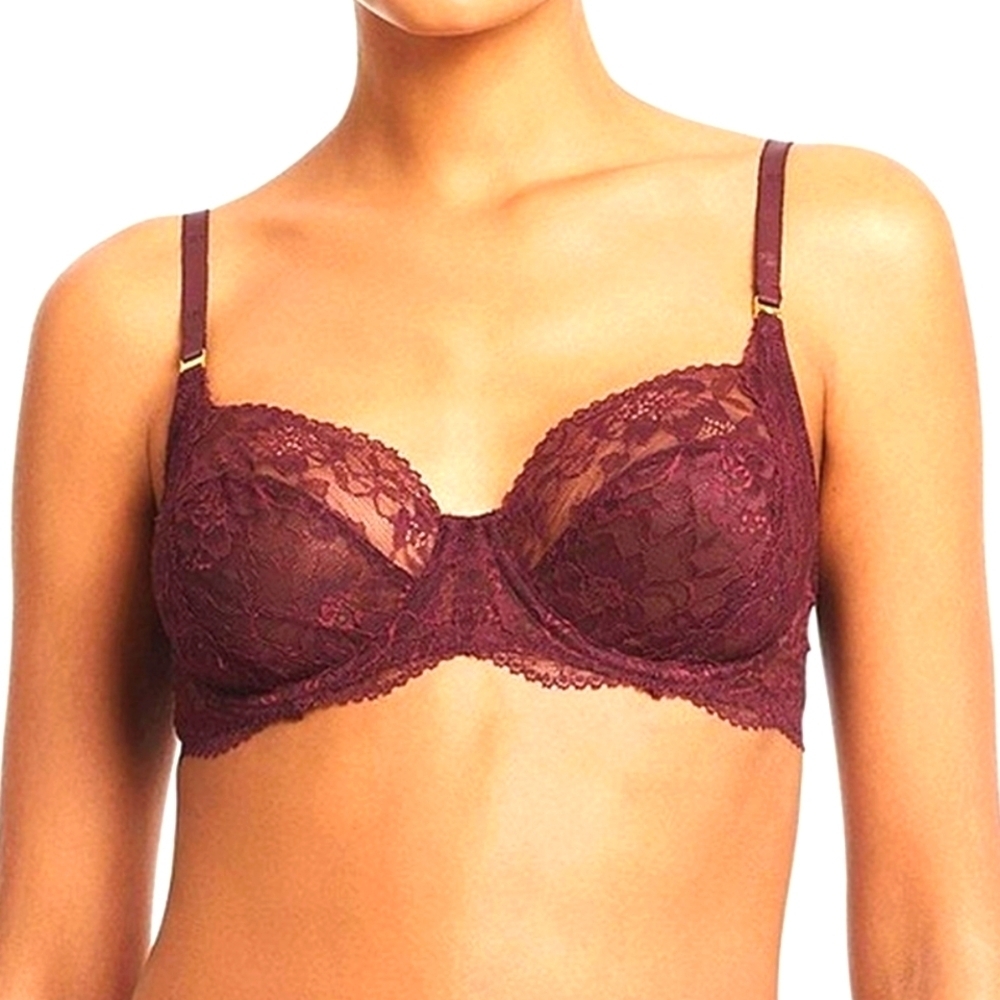 NWT Ralph Lauren Unlined Full Coverage Lace Bra Size 34B